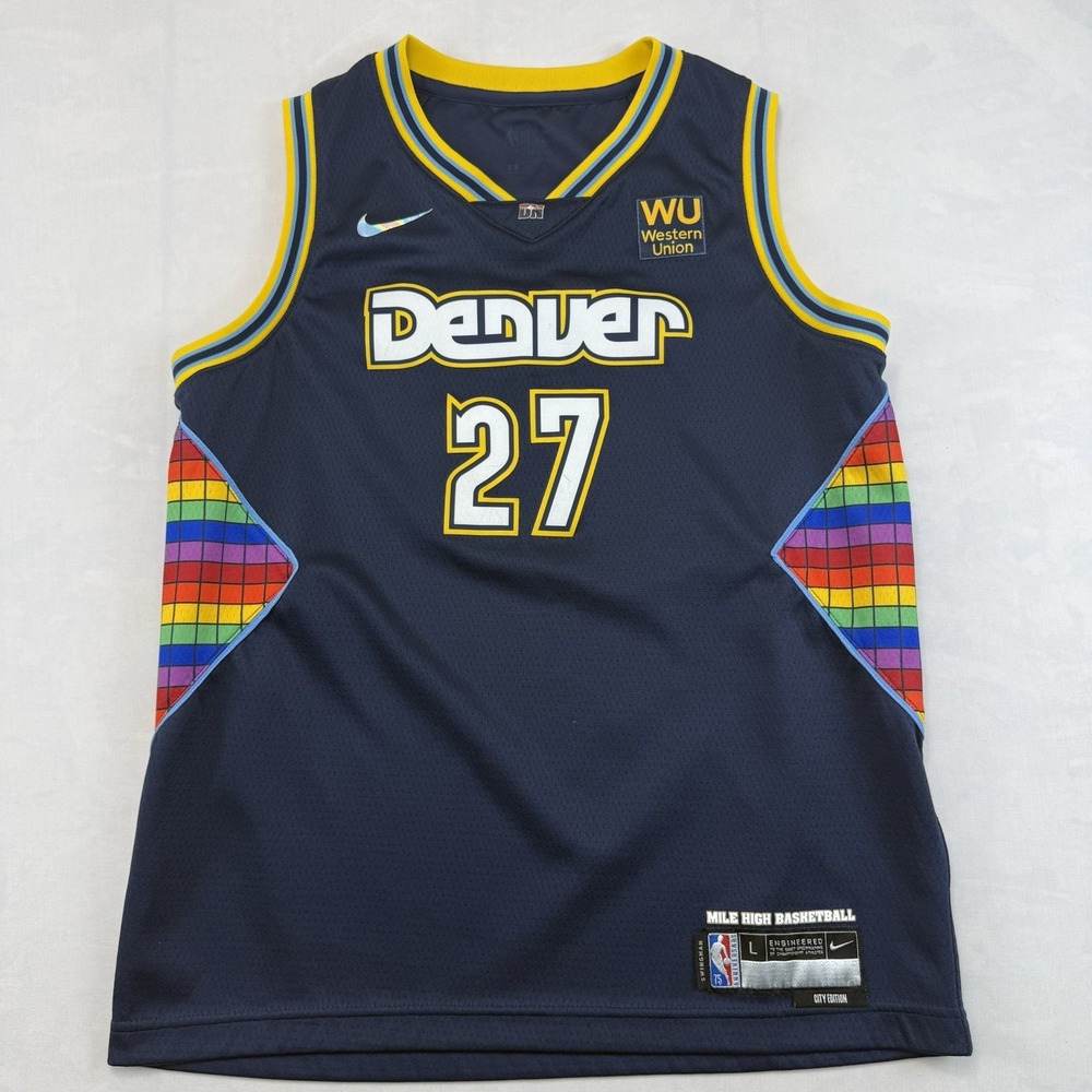 Nike Youth Denver Nuggets Jamal Murray #27 2021-22 City Edition Jersey L